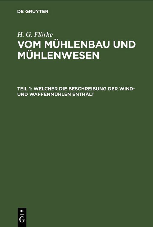 Produktbild: Welcher die Beschreibung der Wind- und Waffenm&uuml;hlen enth&auml;lt