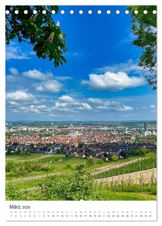 Produktbild: Rund um Fellbach (Tischkalender 2026 DIN A5 hoch), CALVENDO Monatskalender