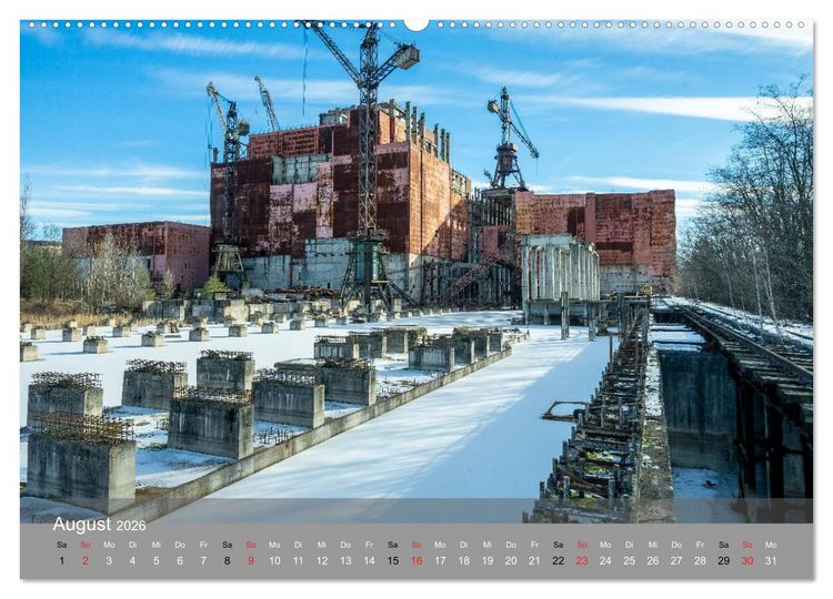 Produktbild: Tschernobyl - In der Sperrzone (hochwertiger Premium Wandkalender 2026 DIN A2 quer), Kunstdruck in Hochglanz