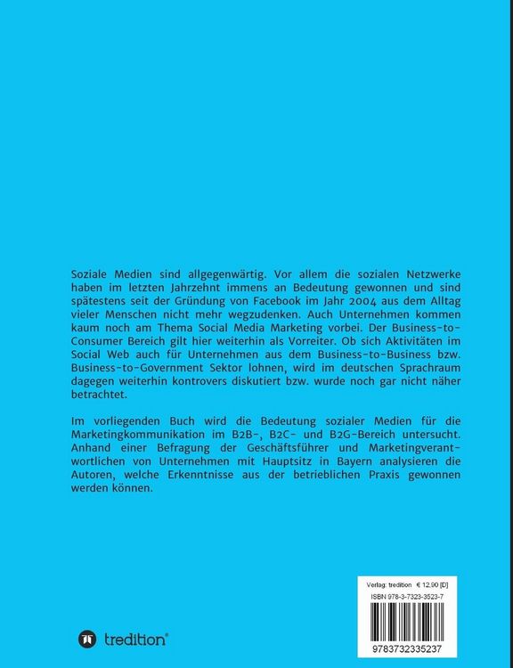 Produktbild: Bedeutung und Nutzung von Social Media in der Marketingkommunikation bayerischer Unternehmen anhand einer empirischen Untersuchung