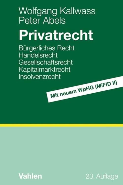 Produktbild: Privatrecht