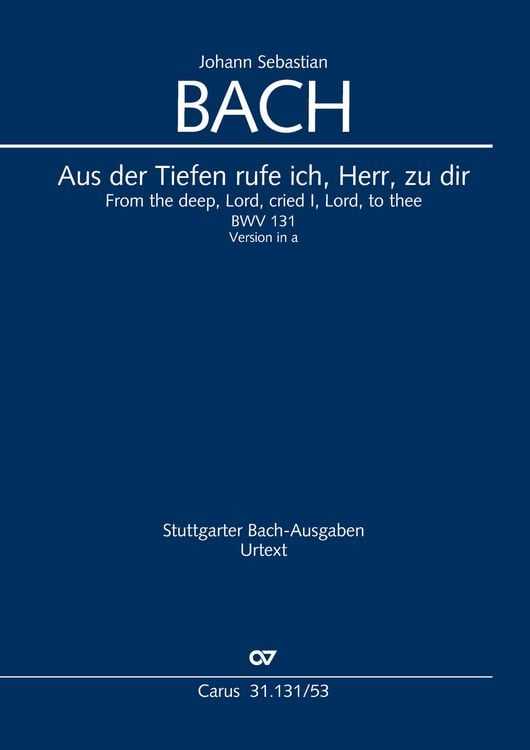 Produktbild: Aus der Tiefen rufe ich, Herr, zu dir (Klavierauszug)
