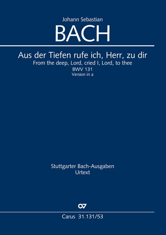 Produktbild: Aus der Tiefen rufe ich, Herr, zu dir (Klavierauszug)