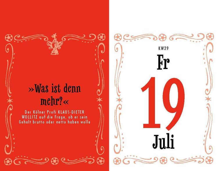 Traumfußball - Der Arnd-Zeigler-Kalender 2024