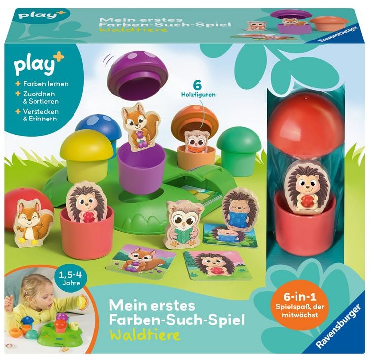Produktbild: Play+ Mein erstes Farben-Suchspiel: Waldtiere - ab 1,5 Jahre