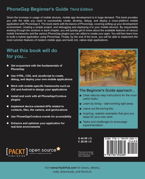 Produktbild: PhoneGap 3 Beginner's Guide - Third Edition