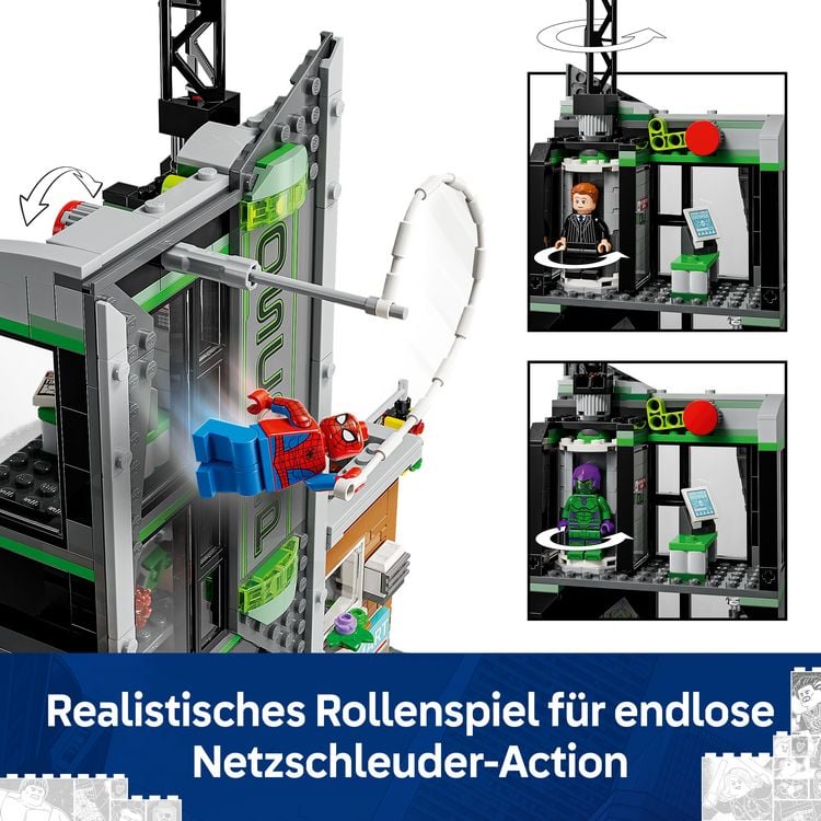 Produktbild: LEGO ǀ Marvel 76324 Spider-Man vs. Oscorp, Superhelden Spielzeug Kinder