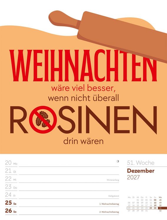 Produktbild: Klartext Spr&uuml;chekalender Wochenplaner 2027