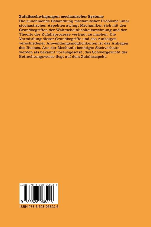 Produktbild: Zufallsschwingungen mechanischer Systeme