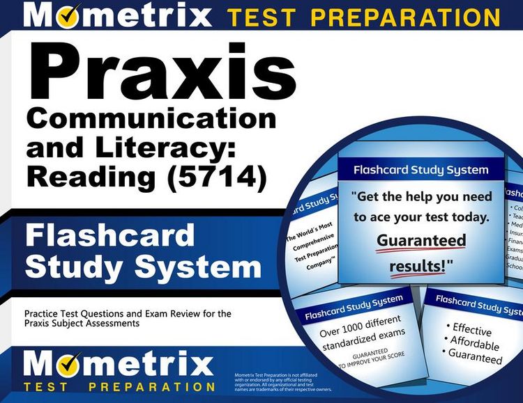 Produktbild: PRAXIS Communication and Literacy: Reading (5714) Flashcard Study System