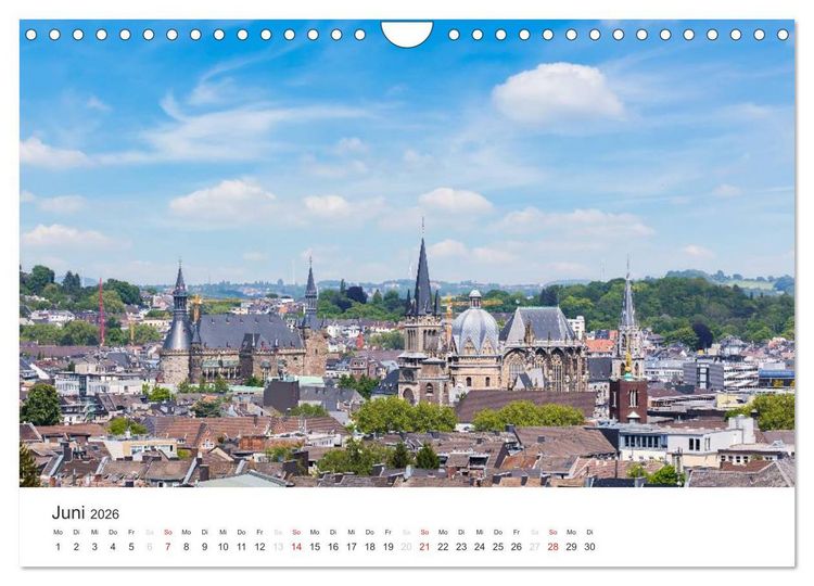 Produktbild: Aachener Dom - Weltkulturdenkmal (Wandkalender 2026 DIN A4 quer), CALVENDO Monatskalender