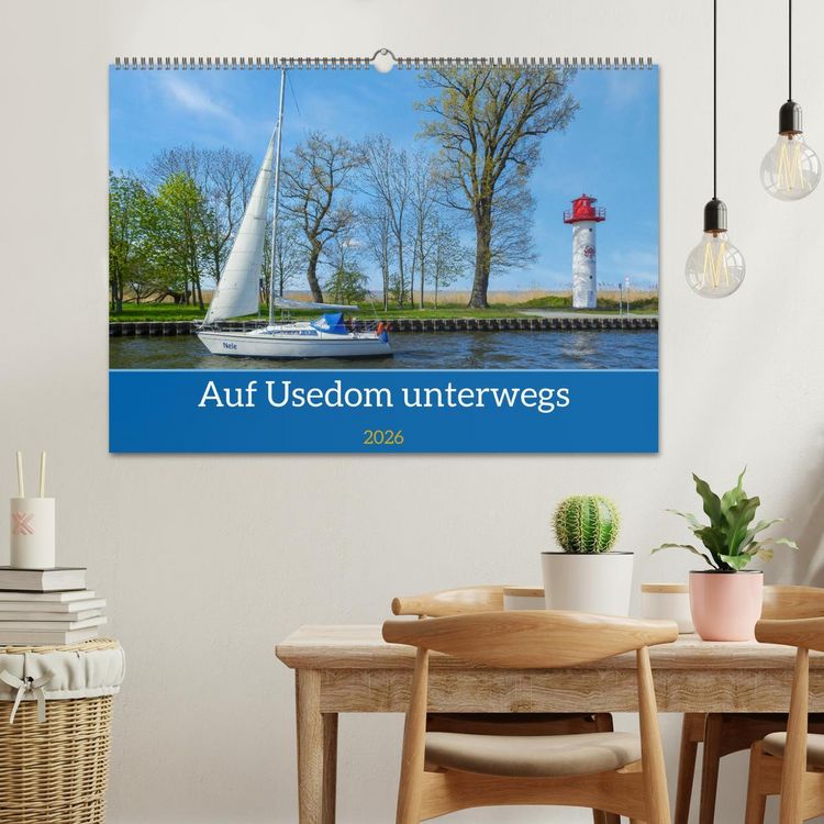 Produktbild: Unterwegs auf Usedom (Wandkalender 2026 DIN A2 quer), CALVENDO Monatskalender