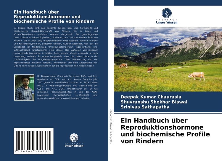 Produktbild: Ein Handbuch &uuml;ber Reproduktionshormone und biochemische Profile von Rindern