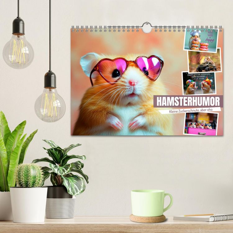 Produktbild: Hamsterhumor - Kleine Zuckerschnute, aber oho (Wandkalender 2026 DIN A4 quer), CALVENDO Monatskalender