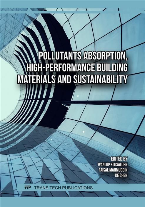 Produktbild: Pollutants Absorption, High-Performance Building Materials and Sustainability