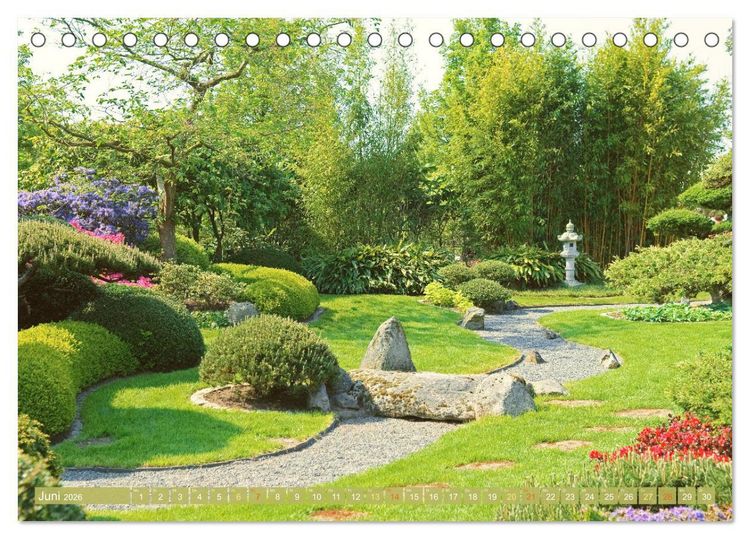 Produktbild: Meditationen im Zen-Garten (Tischkalender 2026 DIN A5 quer), CALVENDO Monatskalender