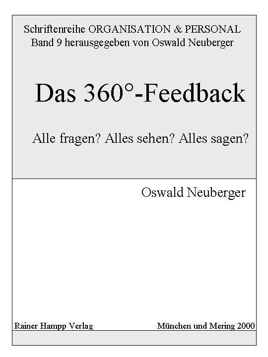 Produktbild: Das 360&deg;-Feedback: Alle fragen? Alles sehen? Alles sagen?