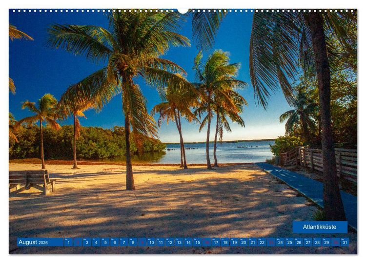 Produktbild: Kunterbuntes Miami (Wandkalender 2026 DIN A2 quer), CALVENDO Monatskalender