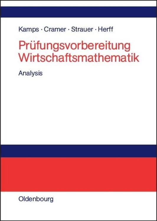 Produktbild: Pr&uuml;fungsvorbereitung Wirtschaftsmathematik