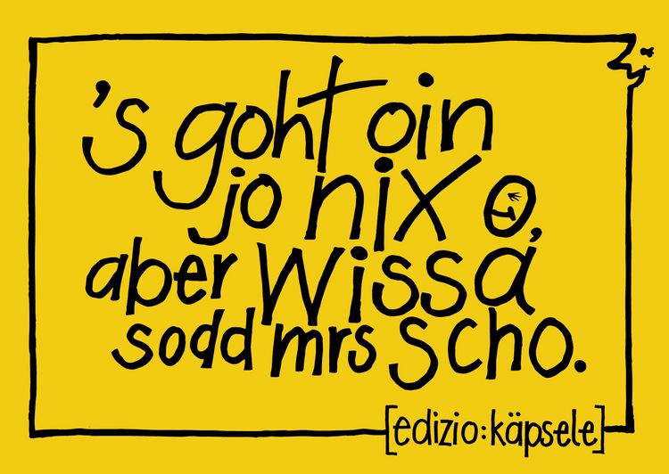 Produktbild: s goht oin jo nix o