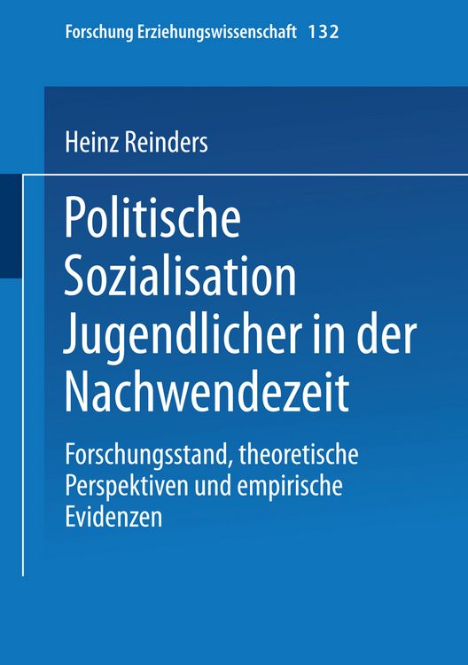Produktbild: Politische Sozialisation Jugendlicher in der Nachwendezeit