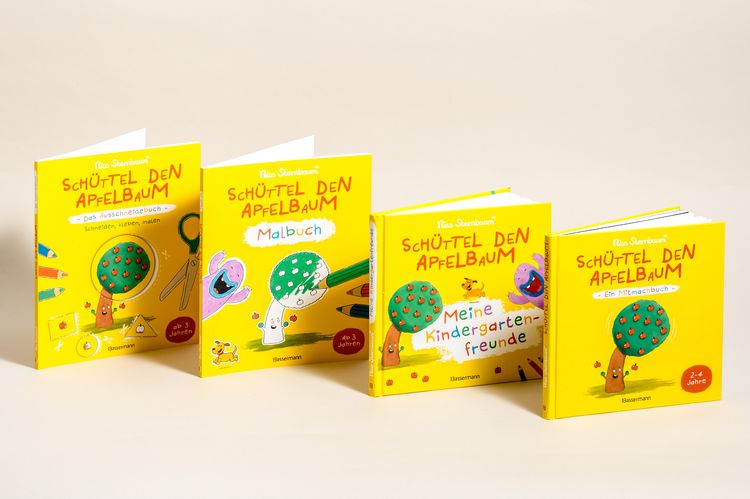 Produktbild: Sch&uuml;ttel den Apfelbaum - Meine Kindergartenfreunde. Eintragbuch f&uuml;r Kinder ab 3 Jahren