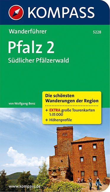 Produktbild: KOMPASS Wanderf&uuml;hrer Pfalz 2, S&uuml;dlicher Pf&auml;lzerwald