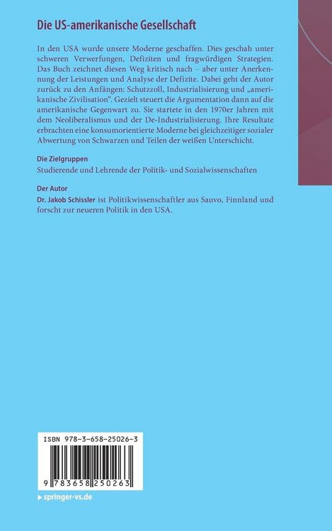 Produktbild: Die US-amerikanische Gesellschaft