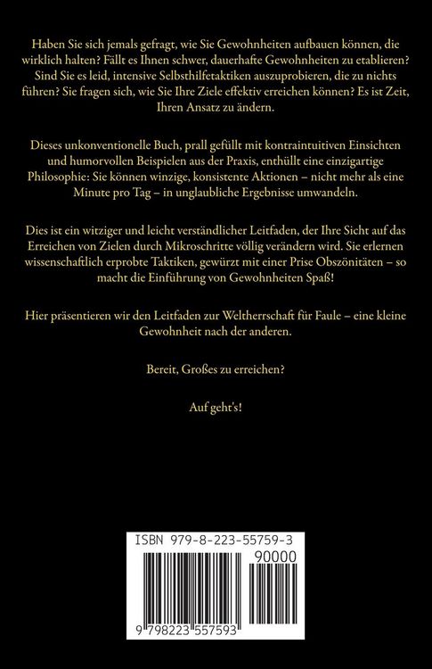 Produktbild: FAULE HABITS - Der pragmatische Leitfaden zur Schaffung wirkungsvoller Gewohnheiten