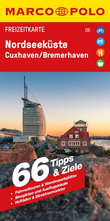 Produktbild: MARCO POLO Freizeitkarte 6 Nordseeküste, Cuxhaven, Bremerhaven 1:100.000