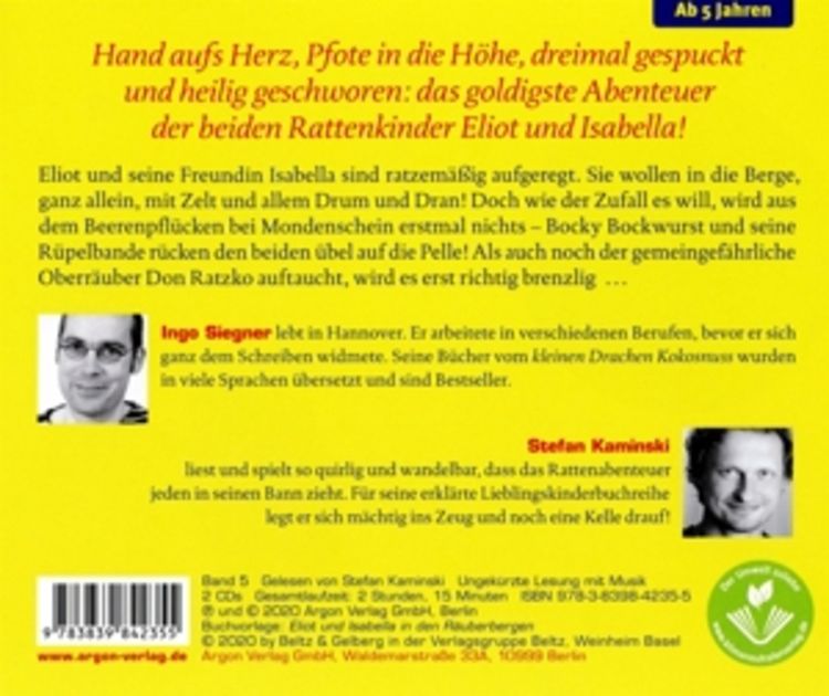 Produktbild: Eliot und Isabella in den R&auml;uberbergen