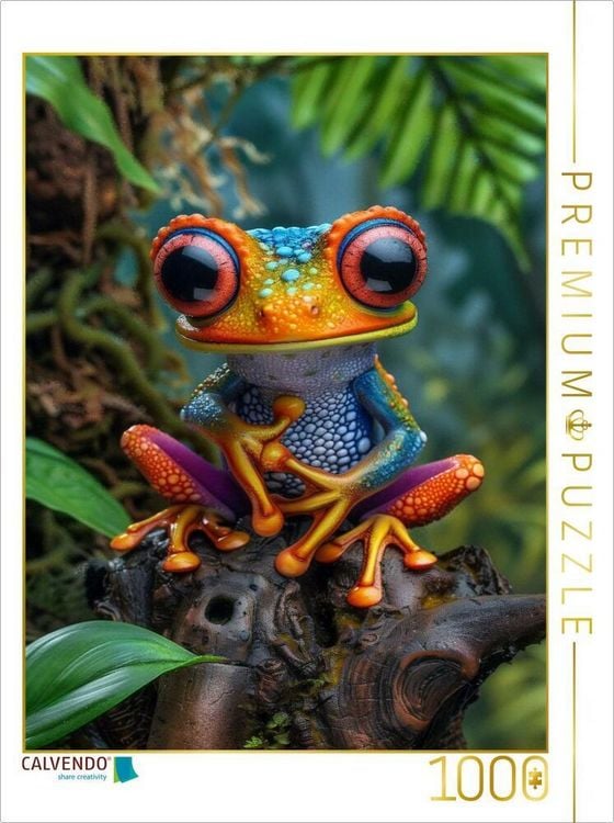 Produktbild: CALVENDO Puzzle Leben am Limit - ein Tropfen zu viel und ich rutsche vom Blatt | 1000 Teile Lege-Gr&ouml;&szlig;e 64x48cm Foto-Puzzle f&uuml;r gl&uuml;ckliche Stunden
