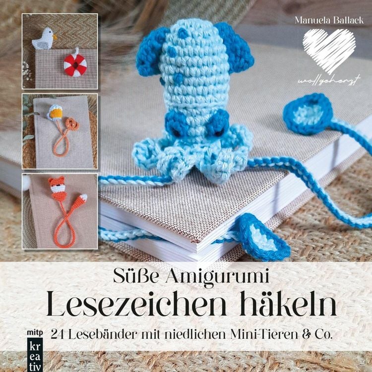 Bild vom Artikel Süße Amigurumi Lesezeichen häkeln vom Autor Manuela Ballack