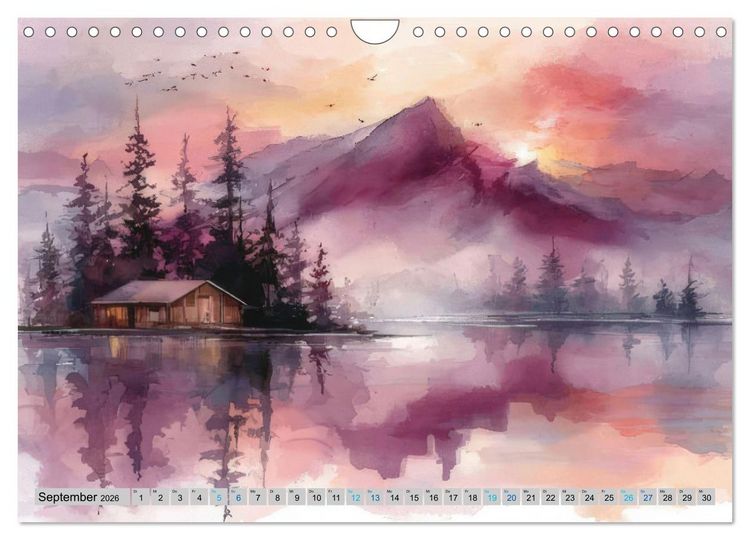 Produktbild: Farbige Bergwelten (Wandkalender 2026 DIN A4 quer), CALVENDO Monatskalender