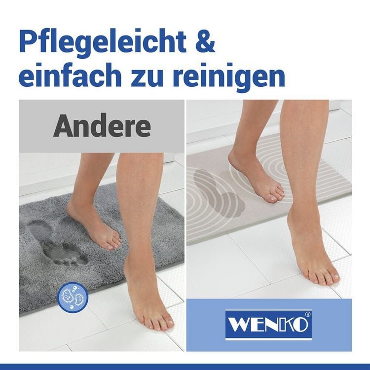Produktbild: Diatomit Badematte Mod. Nazca Beige, 60 x 39 cm, schnelltrocknend und rutschsicher