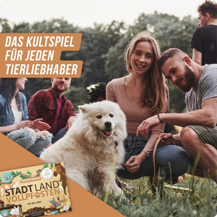 Denkriesen - Stadt Land Vollpfosten® - Haustier Edition - "für Alle "felle"." - A4