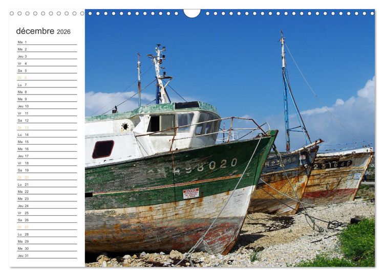 Produktbild: Bretagne Finist&egrave;re balade estivale &agrave; Camaret-sur-Mer (Calendrier mural 2026 DIN A3 vertical), CALVENDO calendrier mensuel
