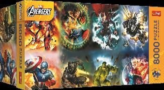 Produktbild: Puzzle 8000 - Trefl Premium Plus - Avengers: Legends in Action"/ Marvel Heroes Mix 70%