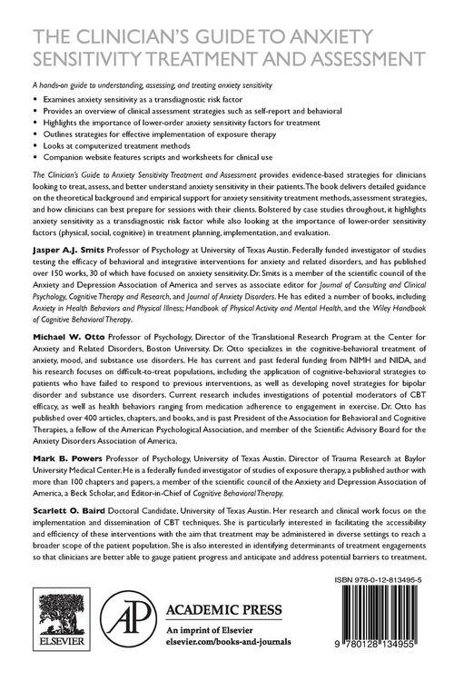 Produktbild: The Clinician's Guide to Anxiety Sensitivity Treatment and Assessment