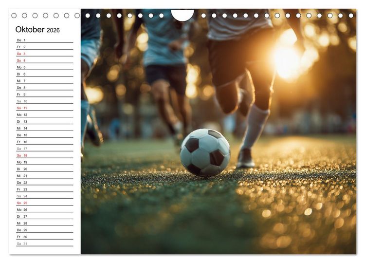 Produktbild: Fu&szlig;ball Kalender - Das Spiel unseres Lebens (Wandkalender 2026 DIN A4 quer), CALVENDO Monatskalender