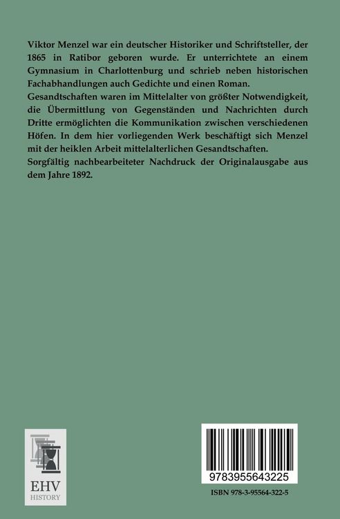 Produktbild: Deutsches Gesandtschaftswesen im Mittelalter