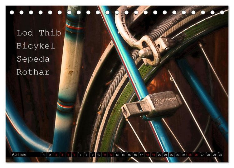 Produktbild: Weltfahrrad (Tischkalender 2026 DIN A5 quer), CALVENDO Monatskalender