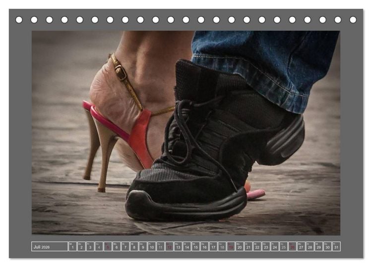 Produktbild: Tango feet (Tischkalender 2026 DIN A5 quer), CALVENDO Monatskalender