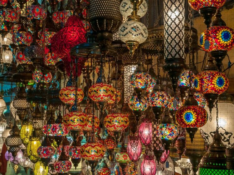 Produktbild: CALVENDO Puzzle T&uuml;rkische Lampen | 1000 Teile Lege-Gr&ouml;&szlig;e 64x48cm Foto-Puzzle f&uuml;r gl&uuml;ckliche Stunden