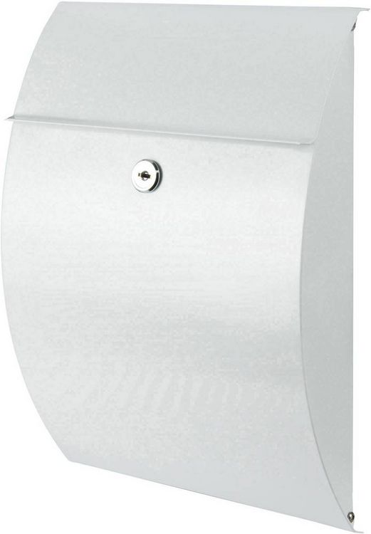 Produktbild: Burg W&auml;chter 38700 CAPRI 813W Briefkasten Stahlblech Wei&szlig; Schl&uuml;sselschloss