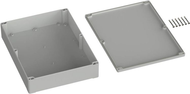 Produktbild: TRU COMPONENTS TC-9065724 Industrie-Geh&auml;use 300 x 230 x 85 ABS Lichtgrau (RAL 7035) 1St.