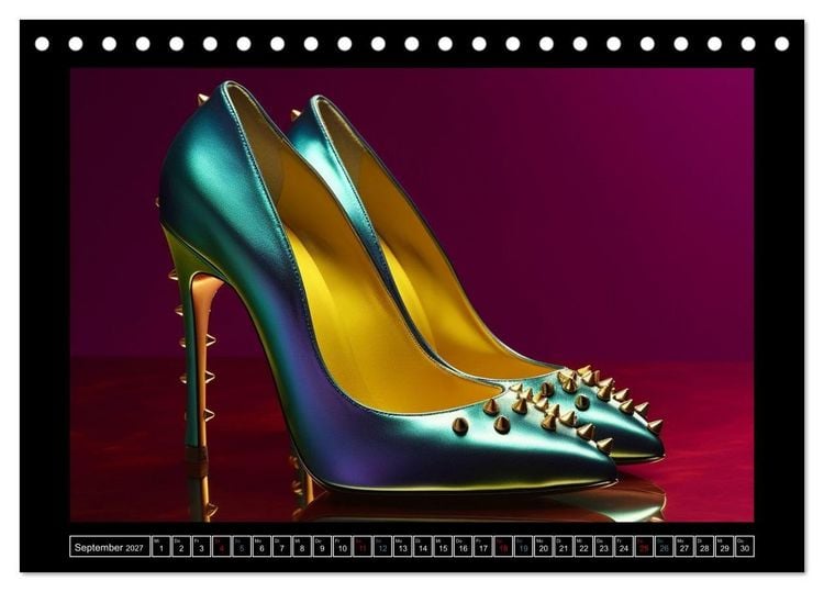 Produktbild: high heel verf&uuml;hrerisch sch&ouml;n (Tischkalender 2027 DIN A5 quer), CALVENDO Monatskalender