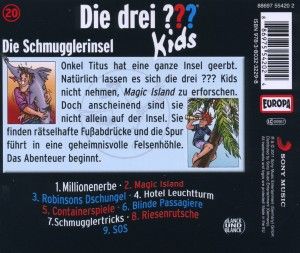 Produktbild: Die drei ??? Kids 20. Die Schmugglerinsel (drei Fragezeichen) CD