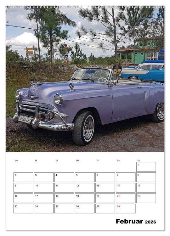 Produktbild: KARIBIK Oldtimer auf Kuba (Wandkalender 2026 DIN A2 hoch), CALVENDO Monatskalender