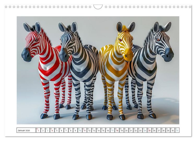 Produktbild: Modern Art Animals (Wandkalender 2026 DIN A3 quer), CALVENDO Monatskalender
